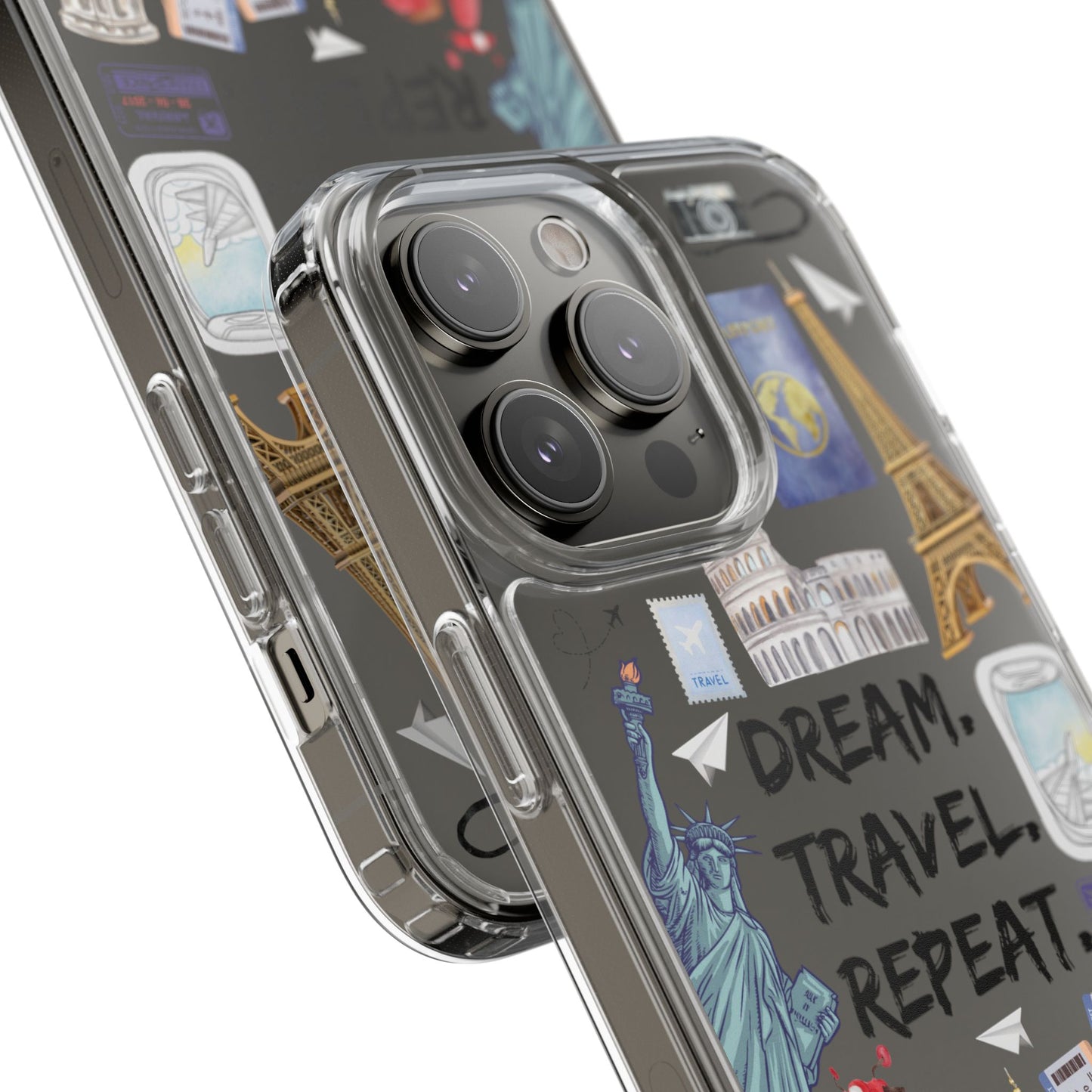 Cover de Teléfono Dream. Travel. Repeat.