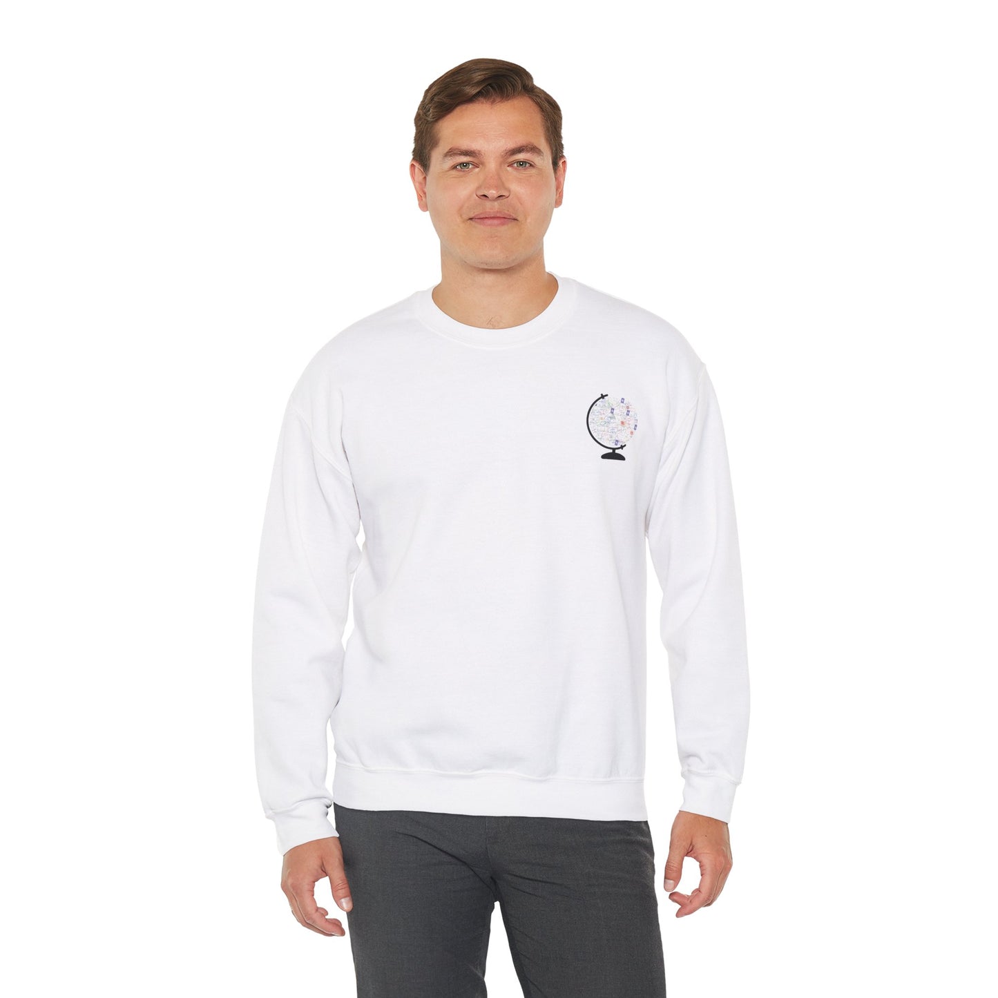Travel Sweatshirt Passport Stamps