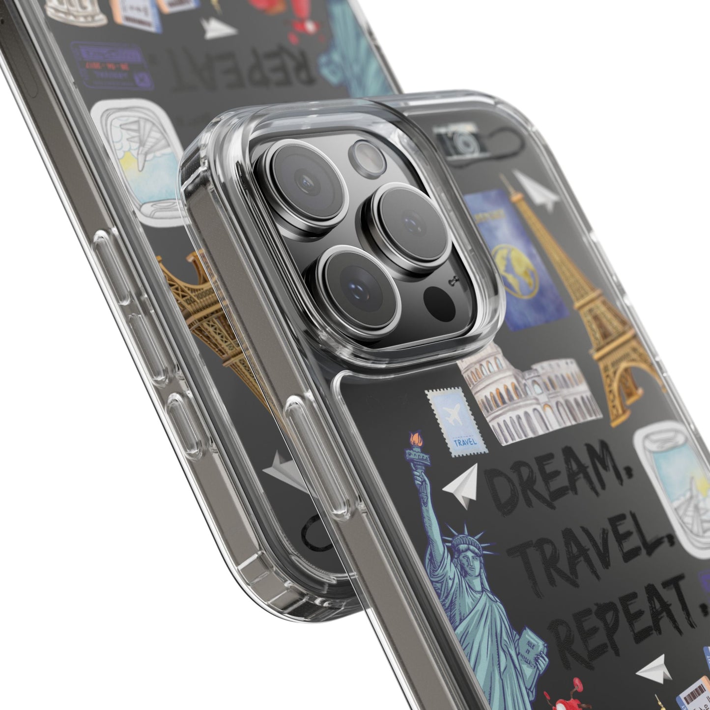 Cover de Teléfono Dream. Travel. Repeat.