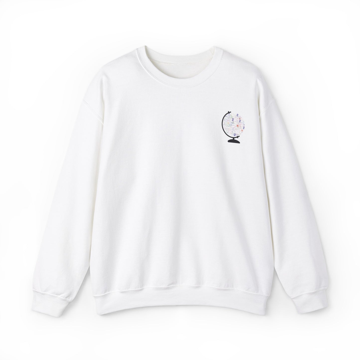 Travel Sweatshirt Passport Stamps
