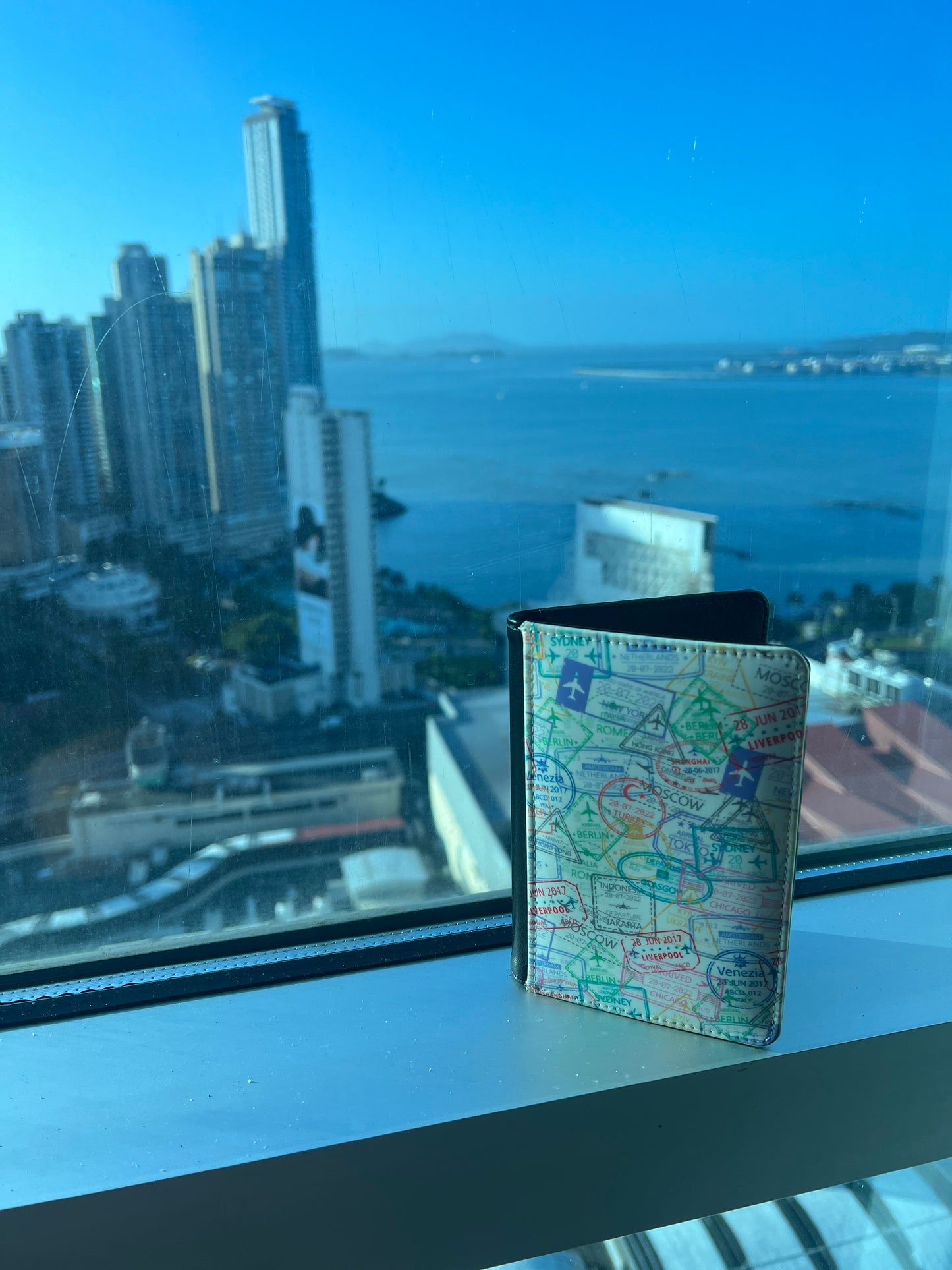 Cover del Pasaporte con Estampas
