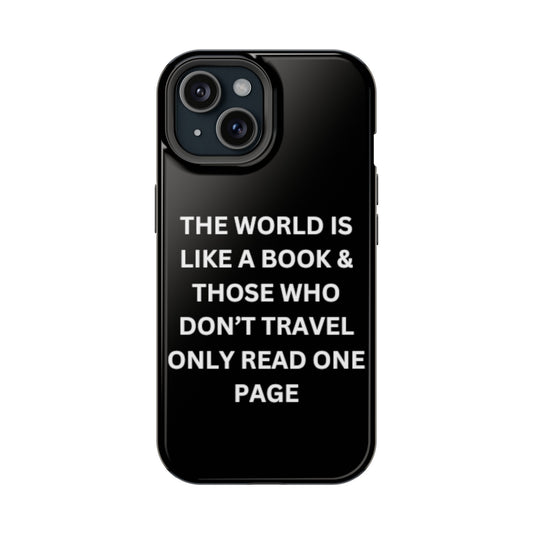 "The World Is Like A Book..." Cover con frase de Viaje