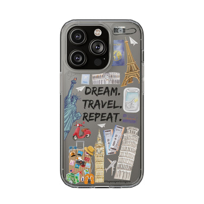 Cover de Teléfono Dream. Travel. Repeat.
